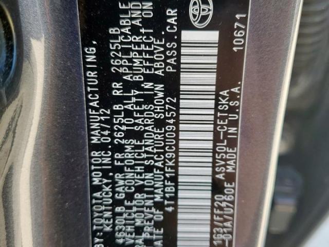 Toyota Camry Base Image 13