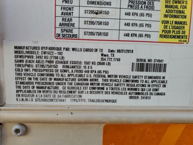 Wells Cargo Cw1622102 Image 6