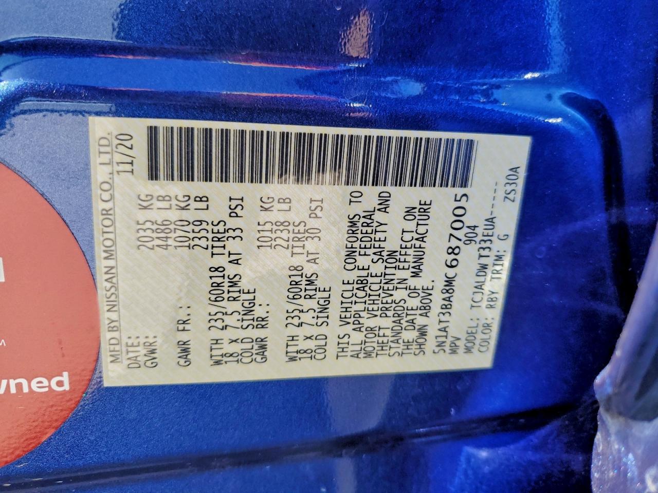 Nissan Rogue Sv Image 13