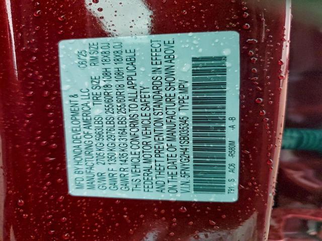 Honda Pilot Exl Image 12