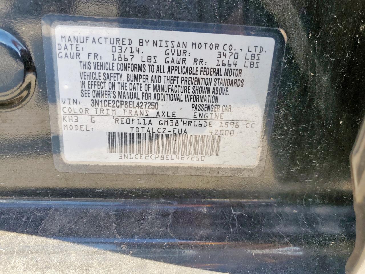 Nissan Versa S Image 11