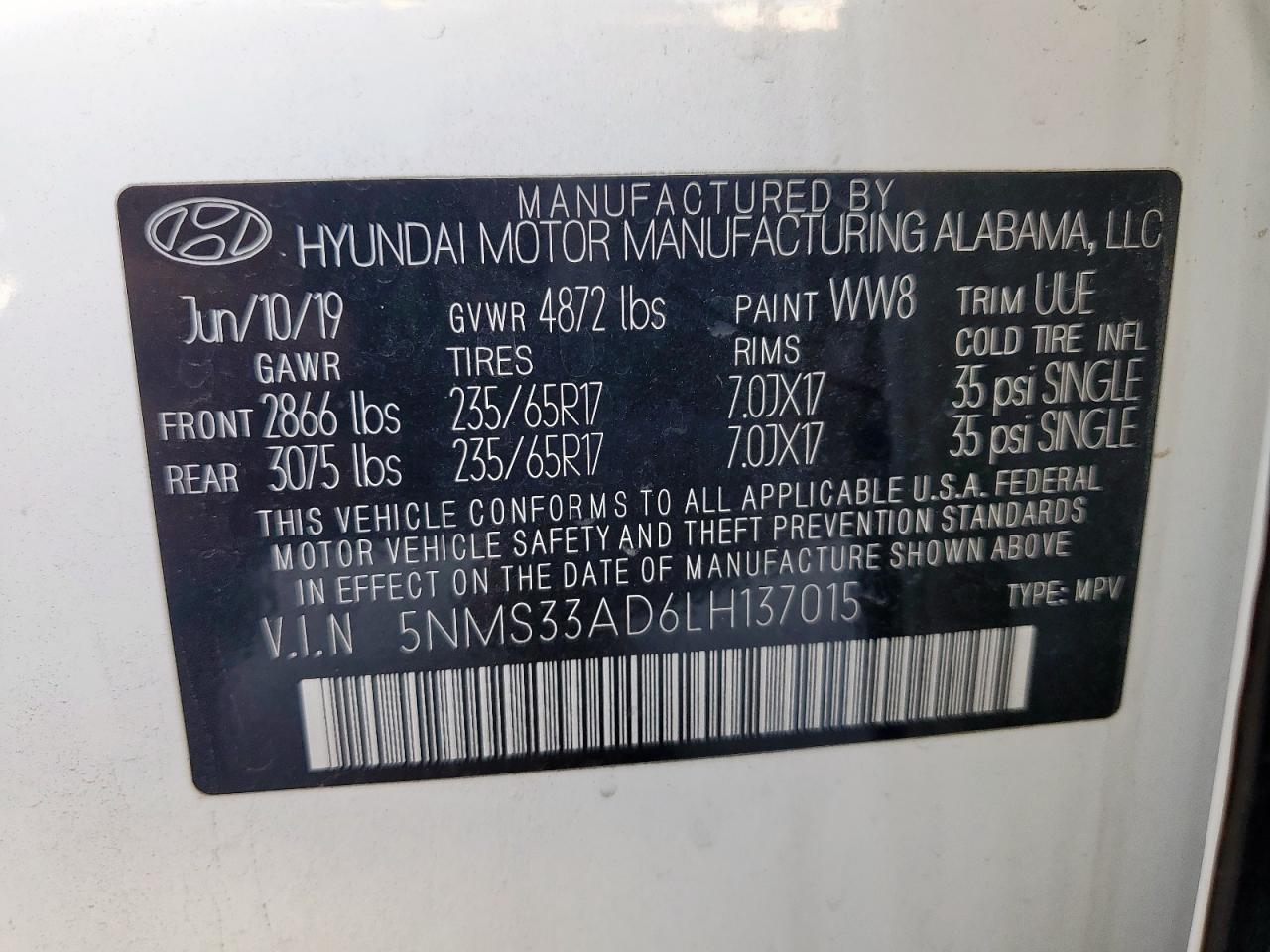 Hyundai SANTA FE Sel Image 10