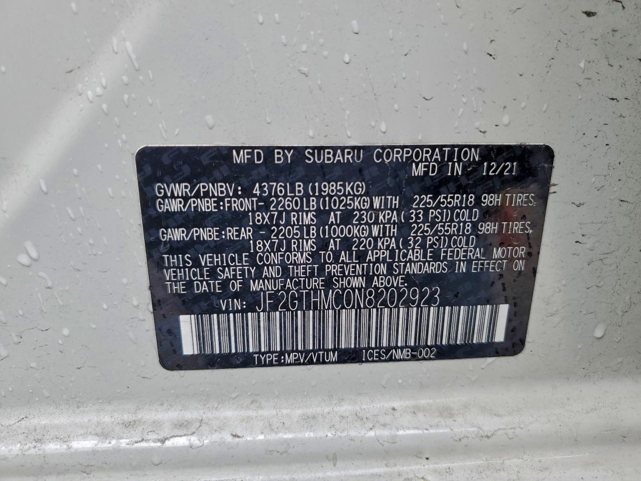 Subaru Crosstrek Limited Image 9