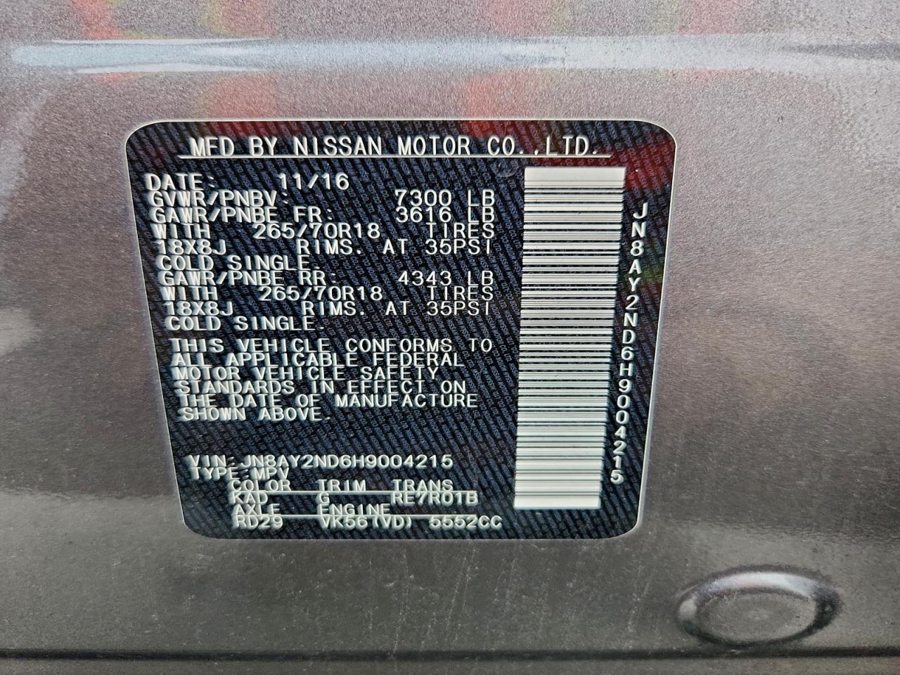 Nissan Armada Sv Image 13