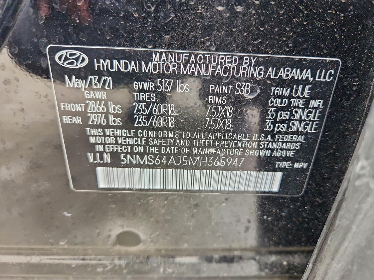 Hyundai SANTA FE Sel Image 8