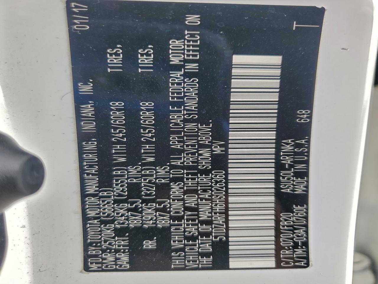 Toyota Highlander Le Image 14