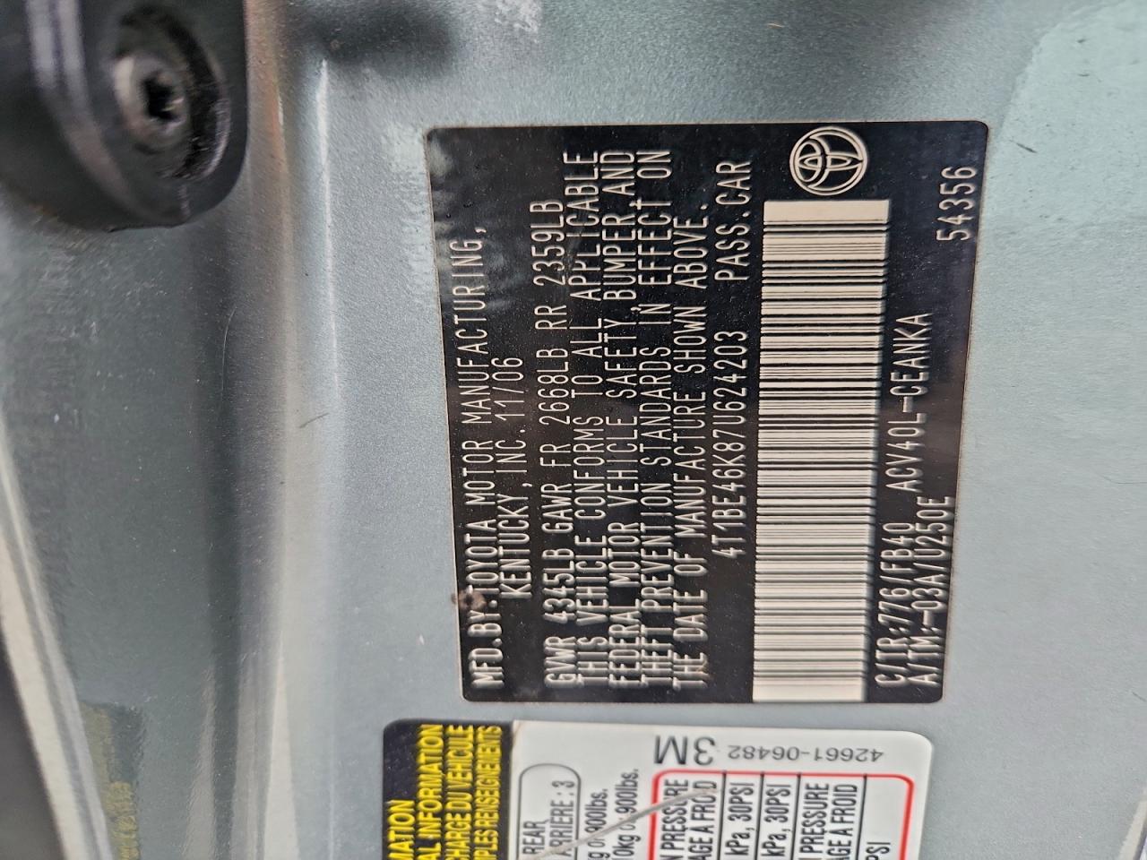 Toyota Camry Ce Image 10