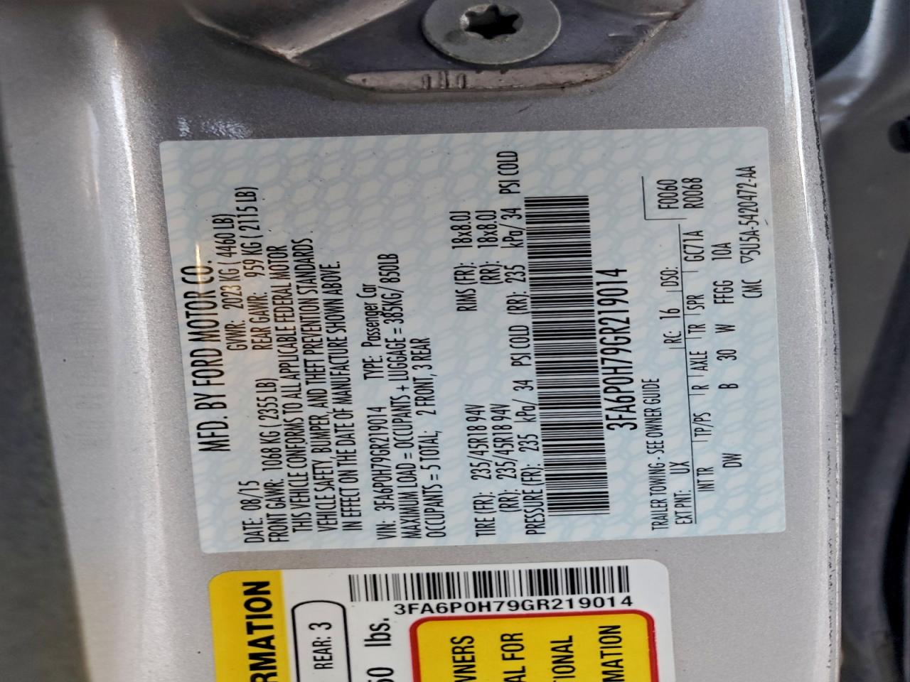 Ford Fusion Se Image 12