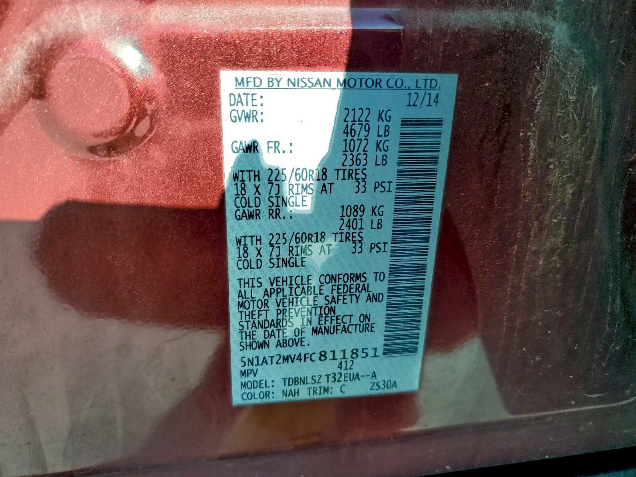 Nissan Rogue S Image 4