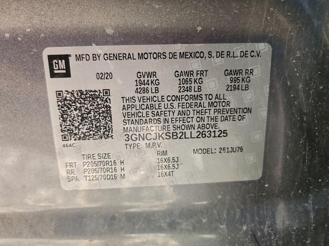 Chevrolet Trax Ls Image 8