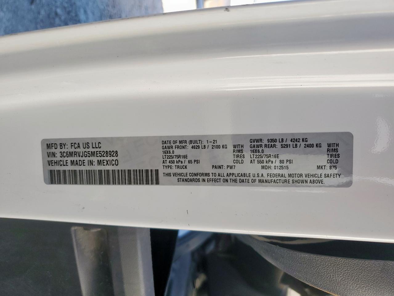 Ram Promaster 3500 High Image 12