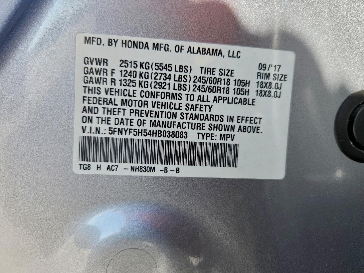 Honda Pilot Exl Image 10