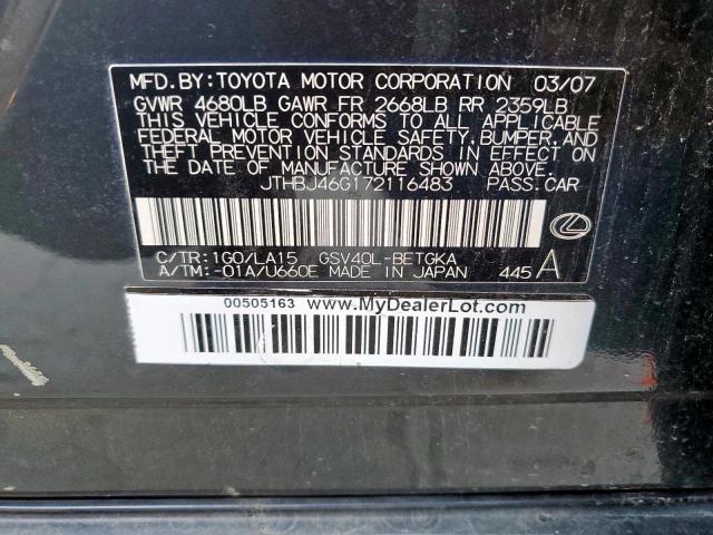 Lexus Es 350 Image 9