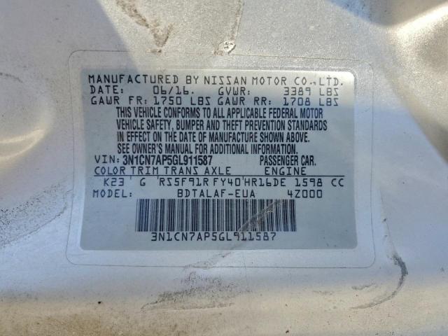 Nissan Versa S Image 9