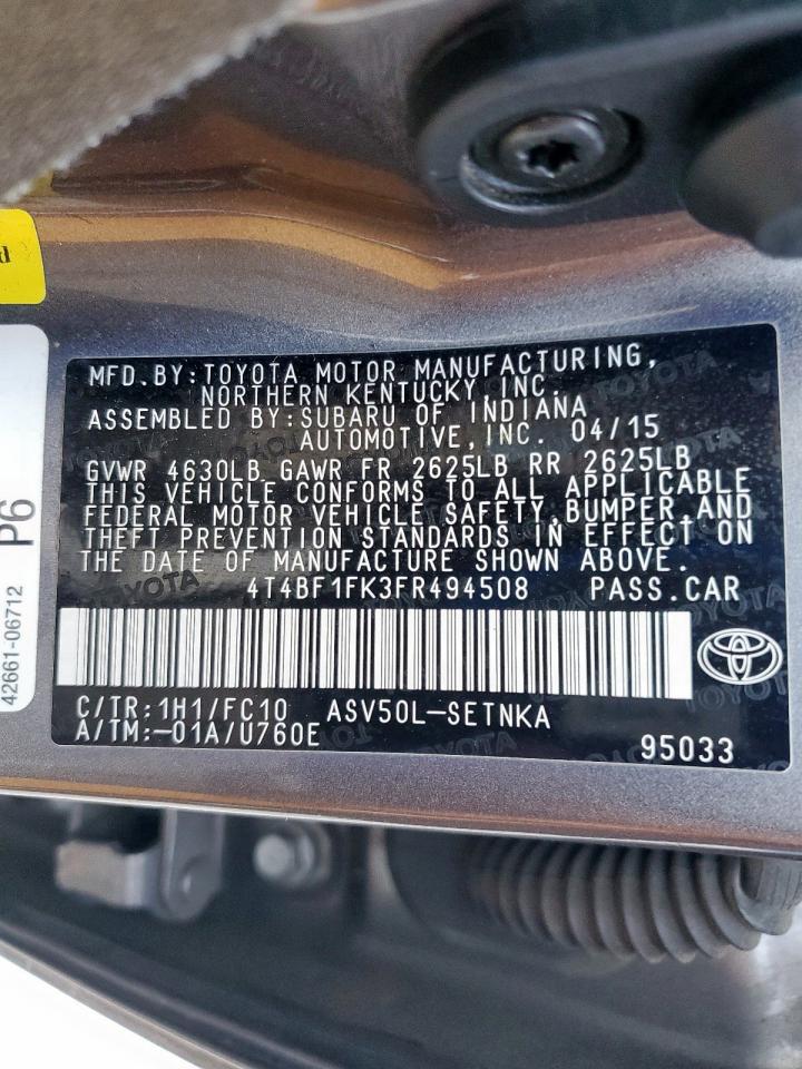 Toyota Camry Le Image 11