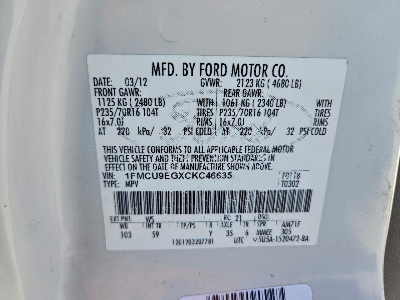 Ford Escape Limited Image 12