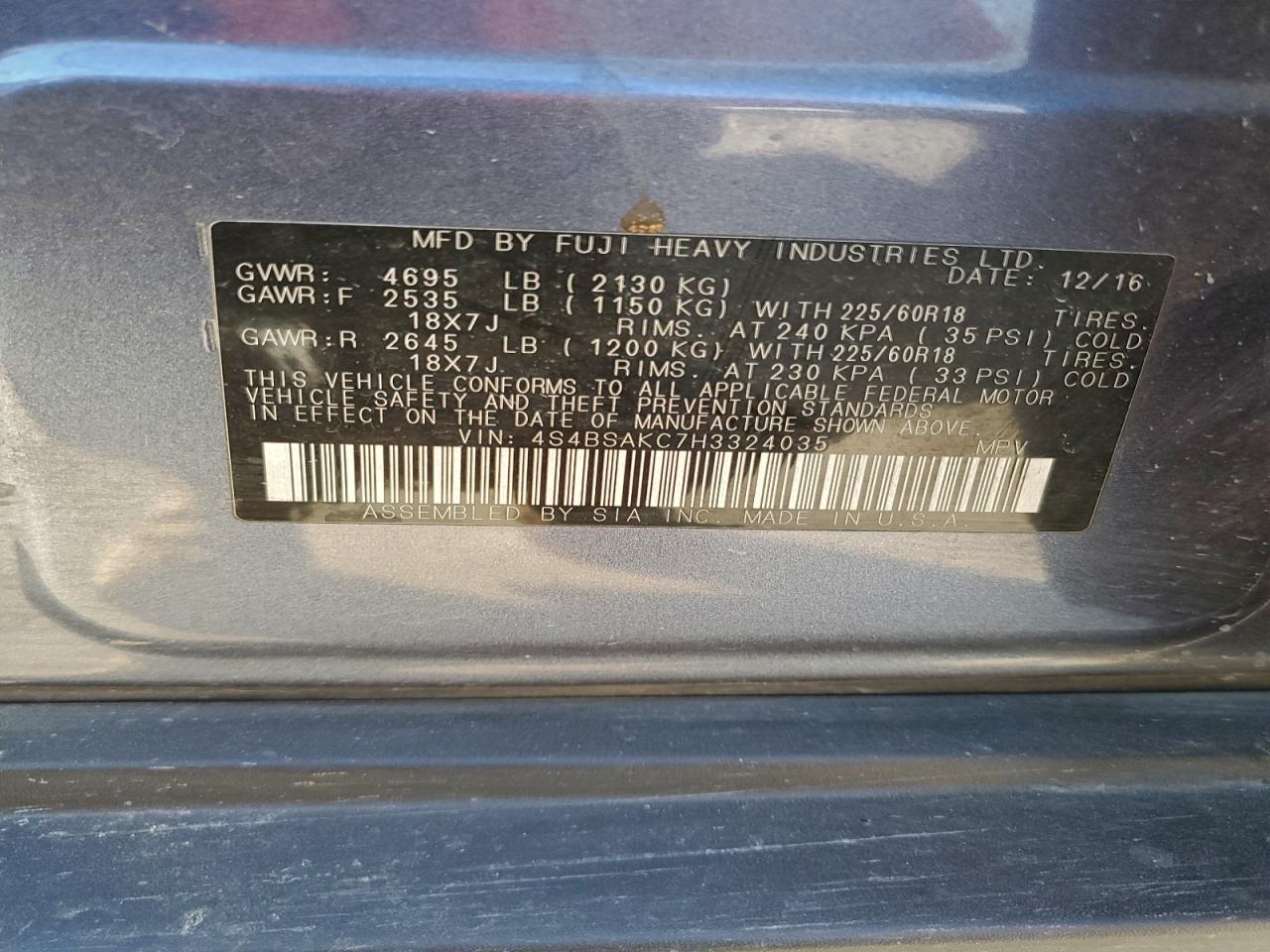 Subaru Outback 2.5i Limited Image 12